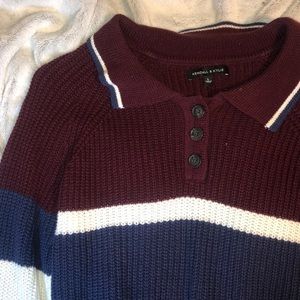 K&K cute cropped sweater